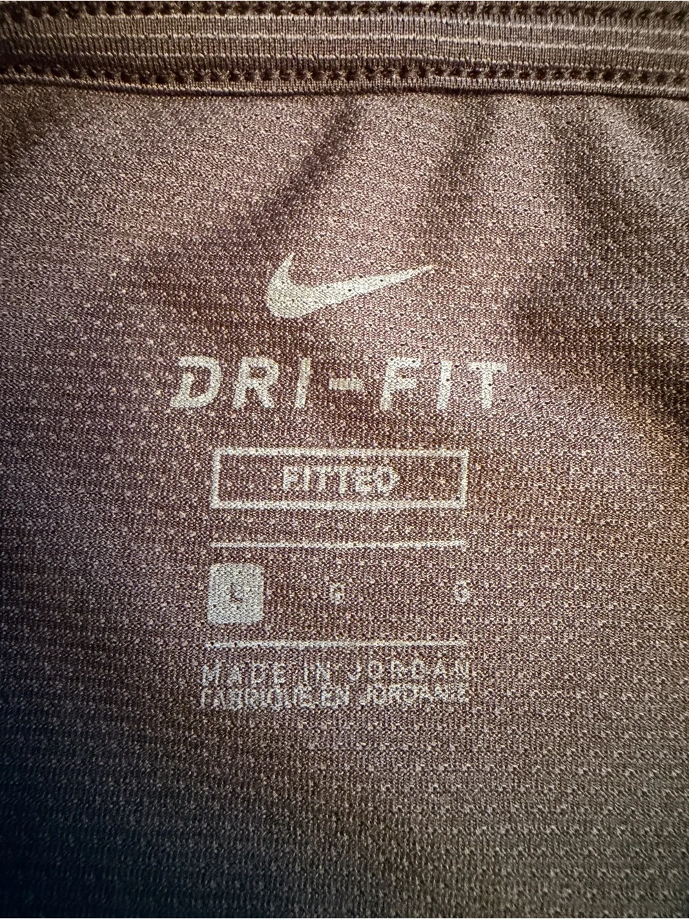 Nike Pro Men’s Large Dri-Fit Athletic T-Shirt Black Short Sleeve Mini Stripe